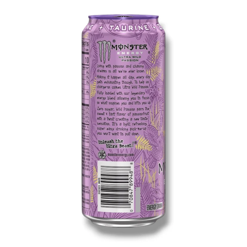 Monster Energy Ultra Wild Passion 473 ml- USA Import Zuckerfrei