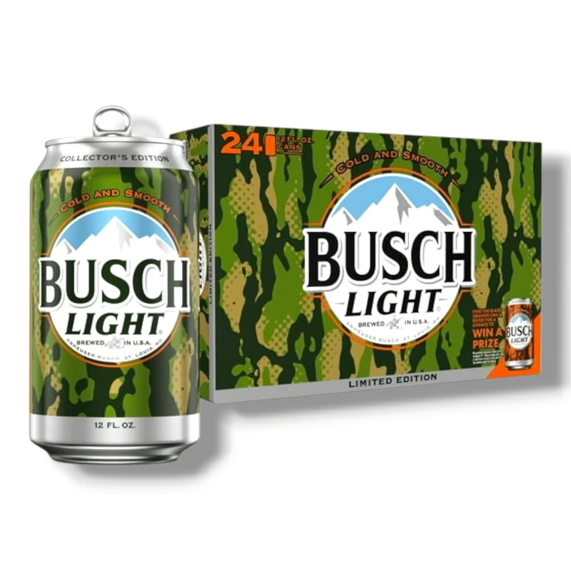 Busch Light 0,35l – Leichtes amerikanisches Lagerbier 4.1 % Vol.- Collectors Edition