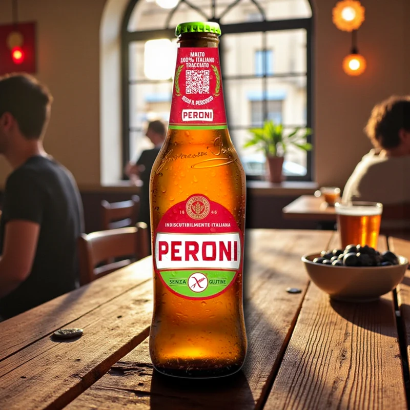 Peroni Senza Glutine 0,33l– Italienisches glutenfreies Lagerbier 5,1 % Vol.