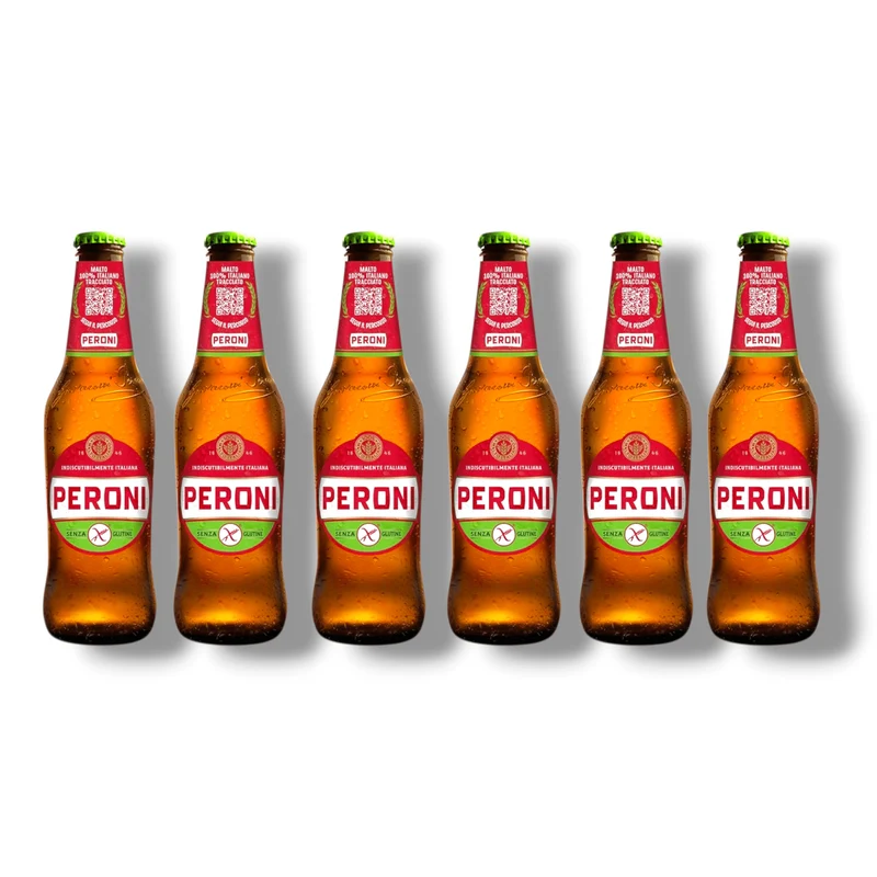 Peroni Senza Glutine 0,33l– Italienisches glutenfreies Lagerbier 5,1 % Vol.