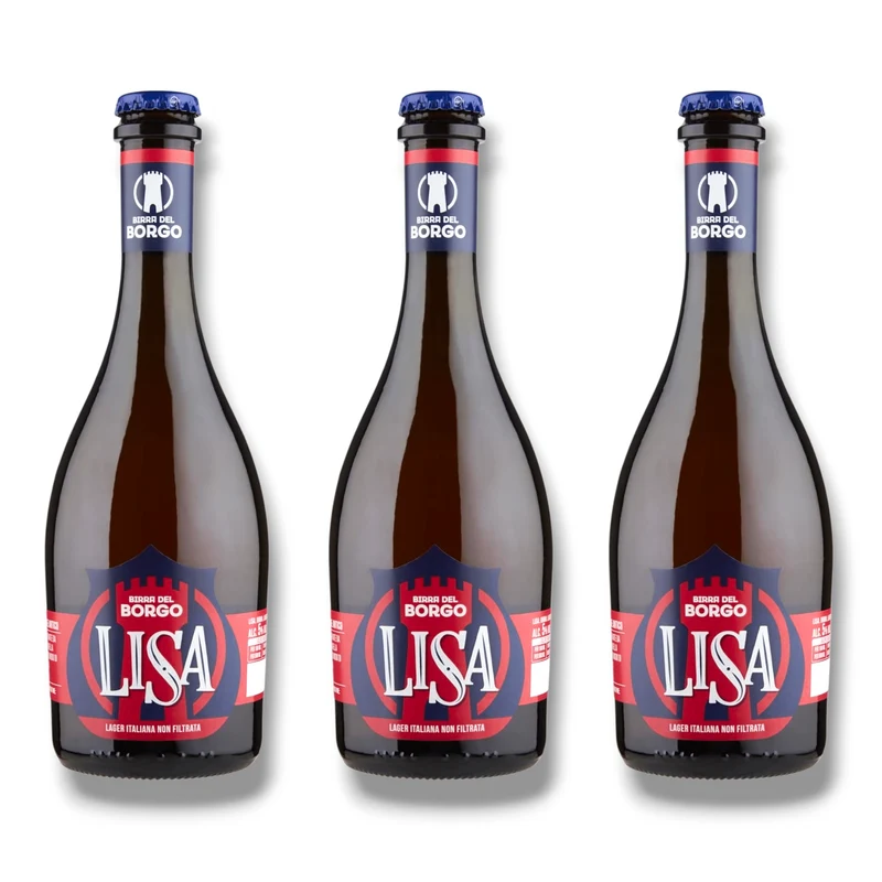 Birra del Borgo LISA 0,5l – Unfiltriertes italienisches Lagerbier mit 5 % Vol.