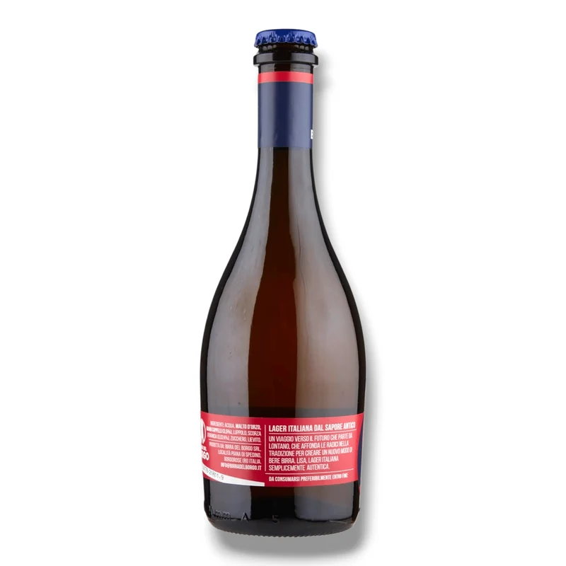 Birra del Borgo LISA 0,5l – Unfiltriertes italienisches Lagerbier mit 5 % Vol.