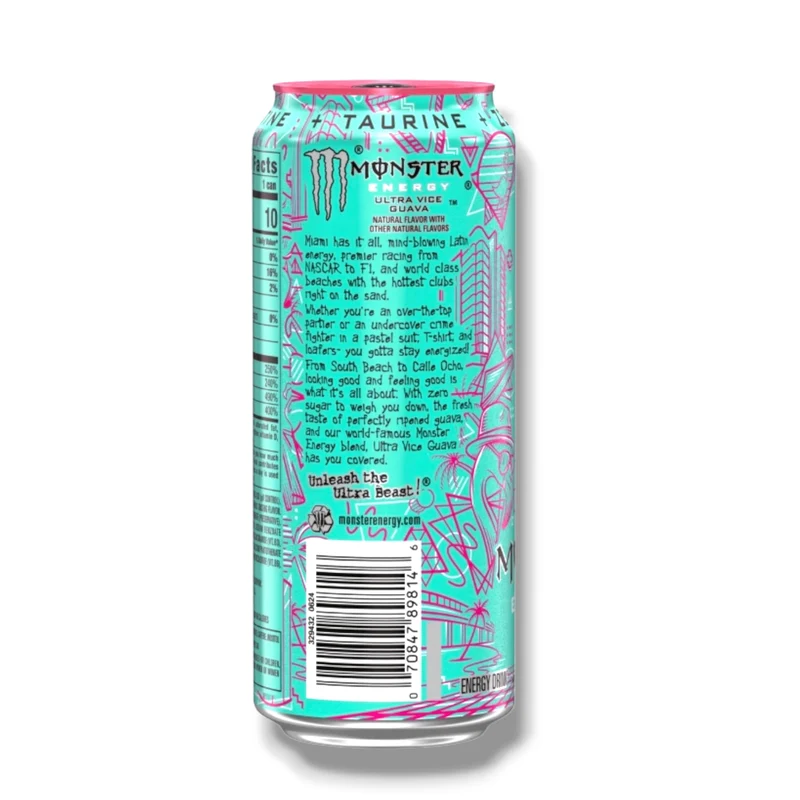 Monster Energy Ultra Vice Guava 473 ml – Zero Sugar USA Import