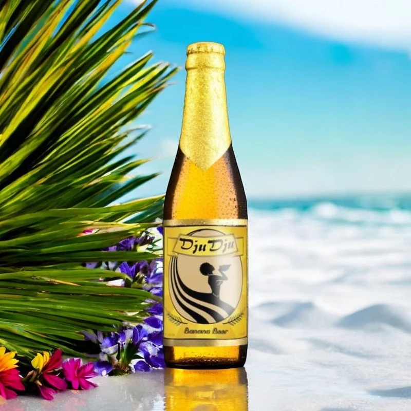 DjuDju Probierset - Fruchtbier aus Afrika je 0,33l- 4 Sorten je eine Flasche