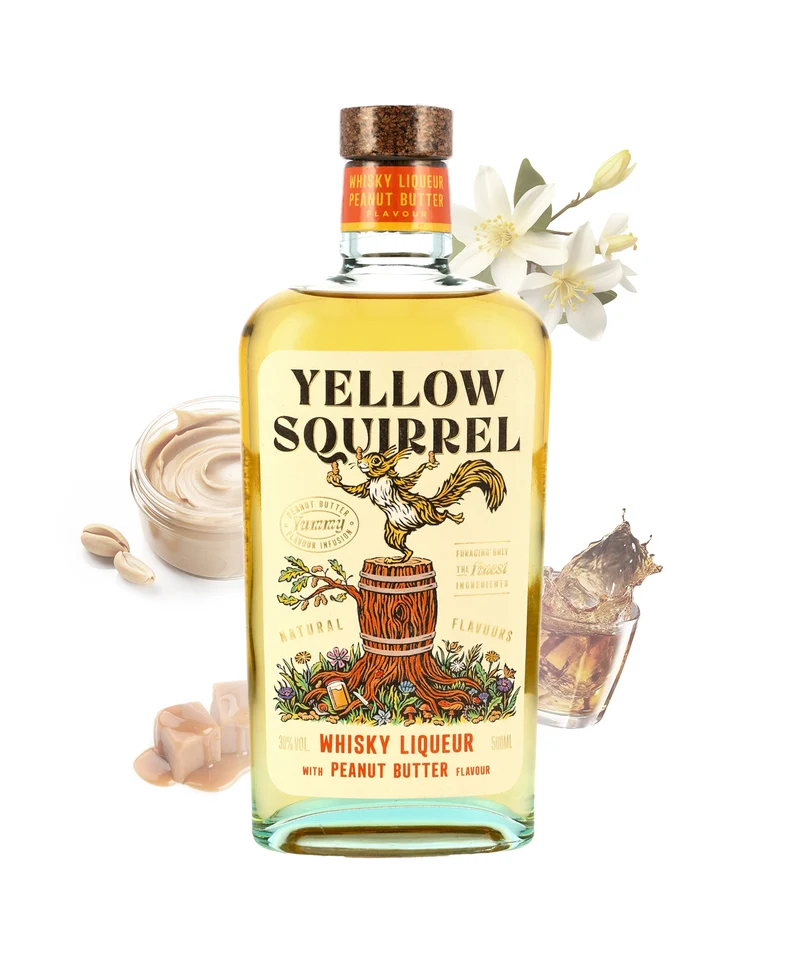 Yellow Squirrel Peanut Butter Whisky Likör