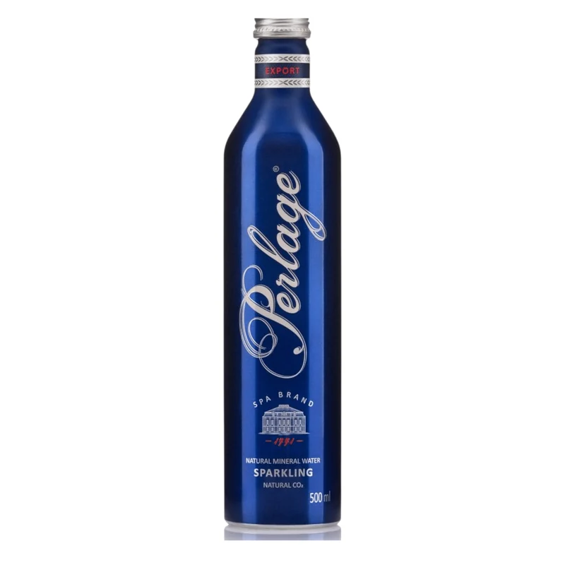 Perlage Sparkling Mineral Water 0,5l – Premium Mineralwasser in Aluflasche