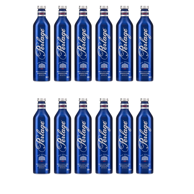 Perlage Sparkling Mineral Water 0,5l – Premium Mineralwasser in Aluflasche