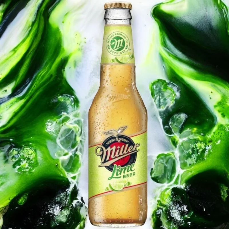 Miller Genuine Lime Bier 330ml- ein leichtes Radler mit 4,0% Vol. mit Twist the Cap Drehverschluss