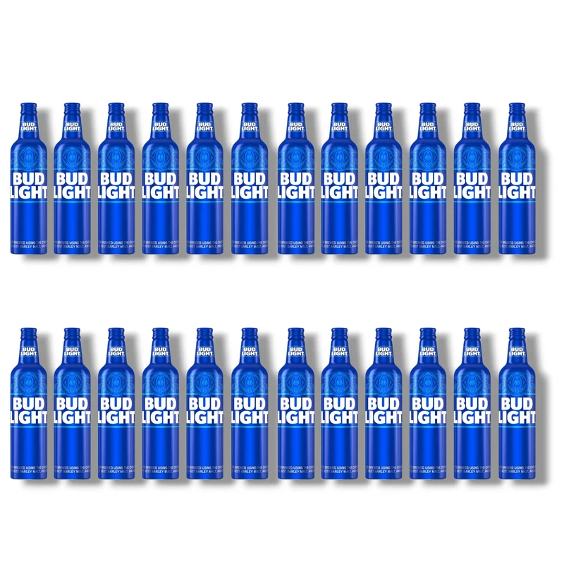 Bud Light Aluminium Bottle 473ml- Original USA Import mit 4,2% Vol.