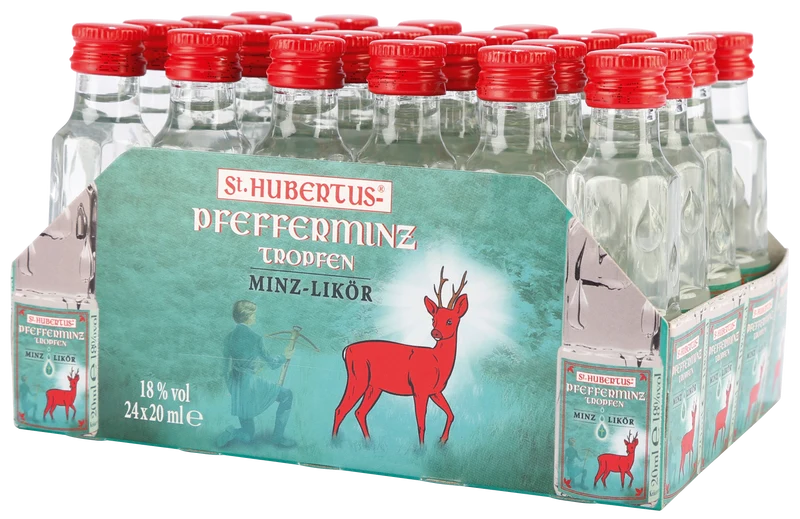 St. Hubertus Pfefferminz 18% - 24 x 0,02 l