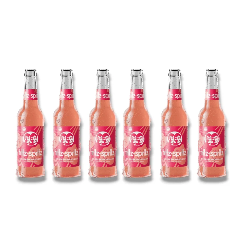 Fritz-Spritz Rhabarber – Natürliche Bio-Rhabarberschorle aus Hamburg