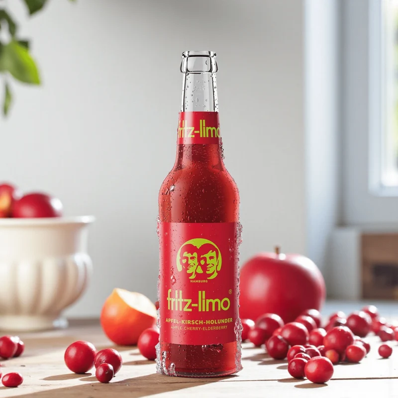 Fritz-Limo Apfel-Kirsch-Holunder – Natürliche Limonade aus Hamburg