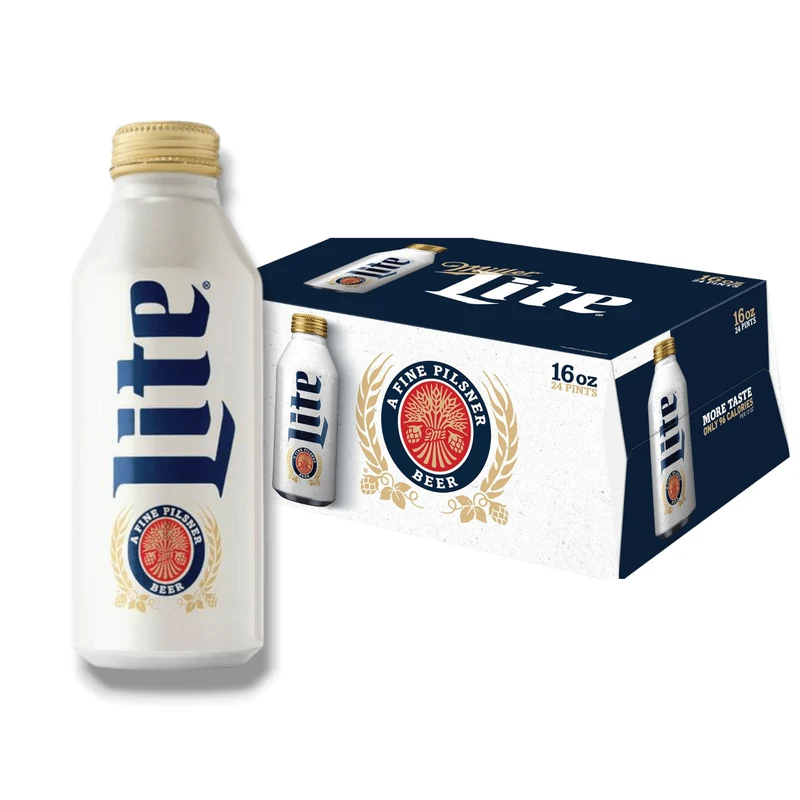 Miller Lite Aluflasche 473ml- Kalorienreduziertes Leichtbier als amerikanisches Pils mit 4,2% Vol.