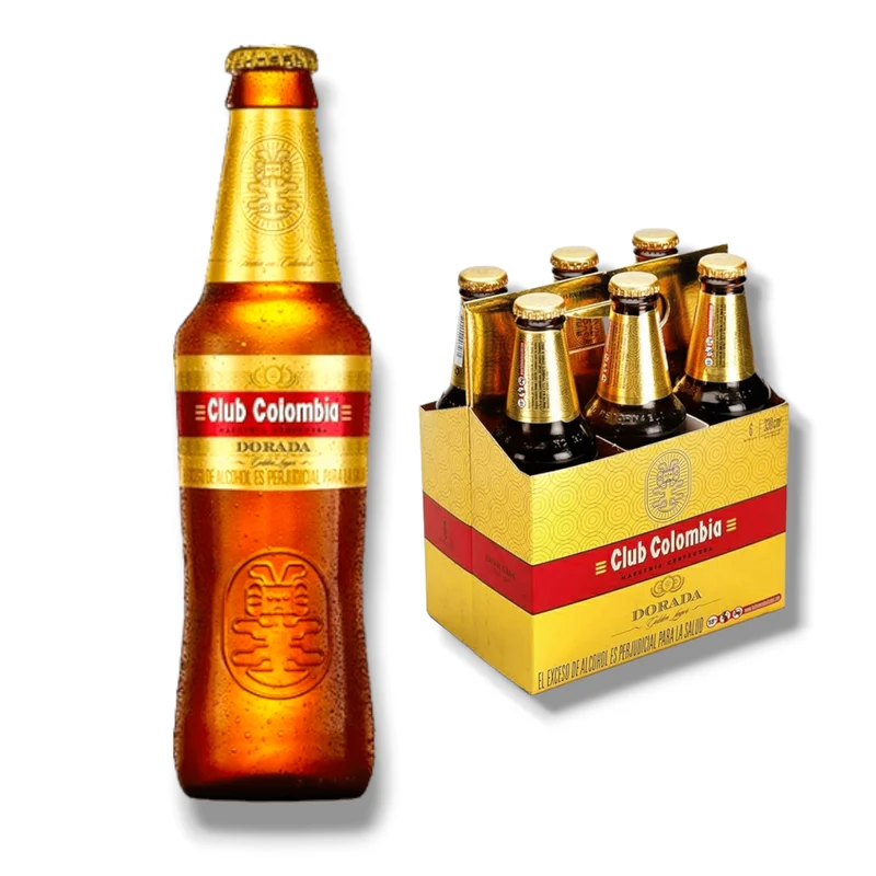 Club Columbia Dorada 0,33l- Lager aus Kolumbien mit 4,6% Vol.
