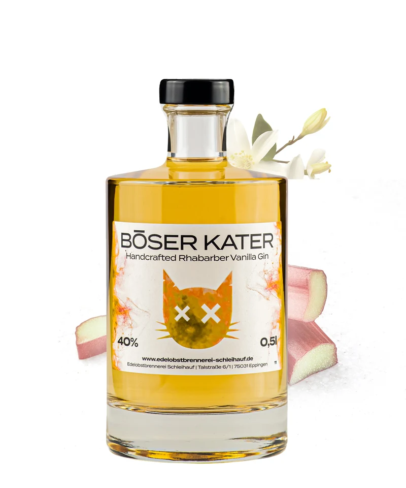 Böser Kater Rhabarber Vanilla Gin