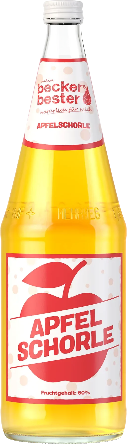 beckers Apfelsaft Klar - 6 x 1,00 l