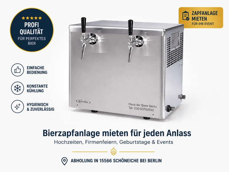 Bierzapfanlage 2 leitig Verleih für Events und Feiern