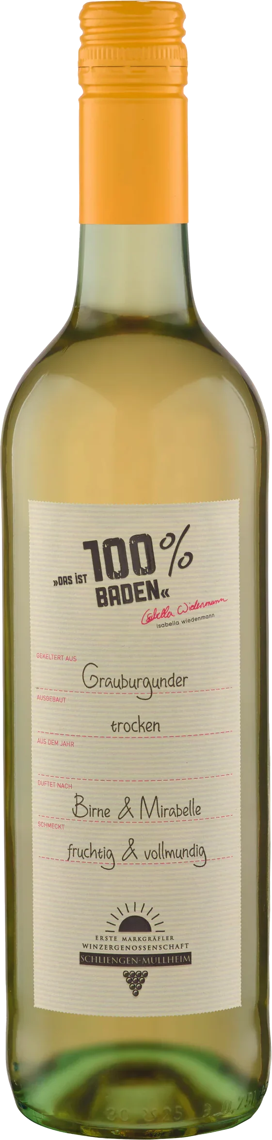Das ist 100% Baden Grauburgunder - 0,75 l