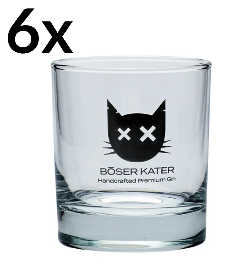Böser Kater Glas