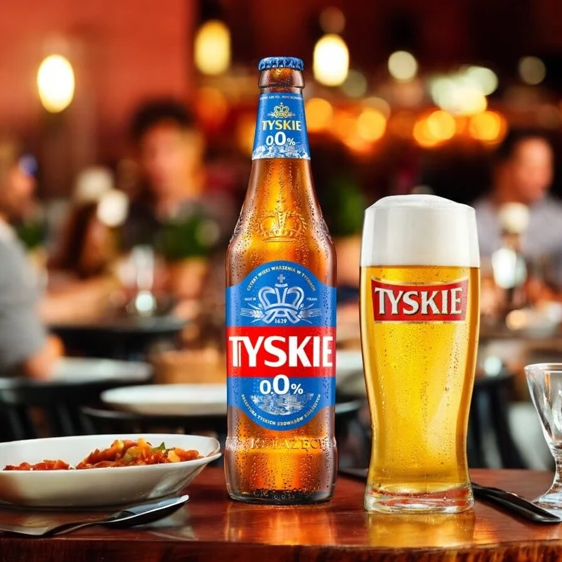 Tyskie 0,0% Vol.- Das alkoholfreie Bier aus Polen 0,5l