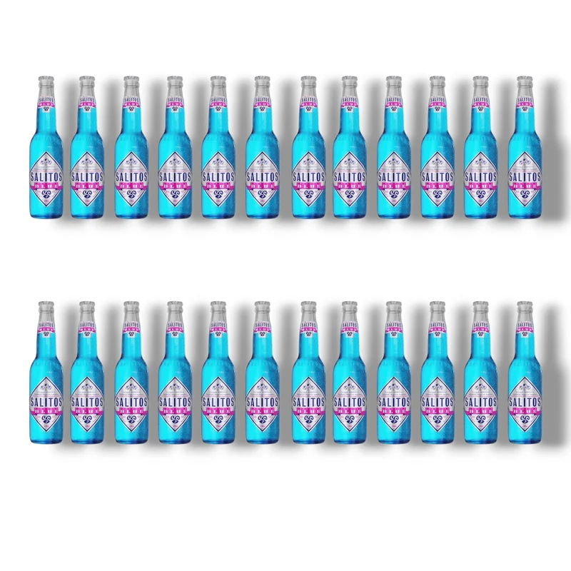 Salitos Blue 0,33 l – Fruchtwein-Mischgetränk mit Blaubeergeschmack 5 % Vol.