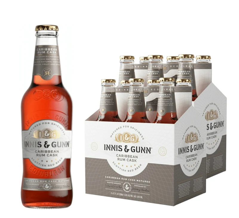 Innis & Gun Caribbean Rum Cask 0,33l - Rotbier aus Schottland mit 6,8% Vol.