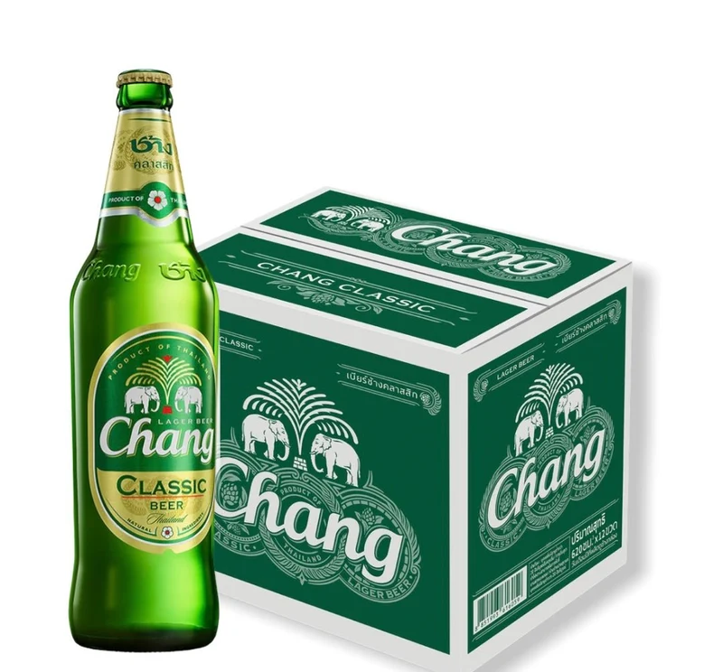 Chang Classic Big Bottle 620ml– Thailändisches Lagerbier
