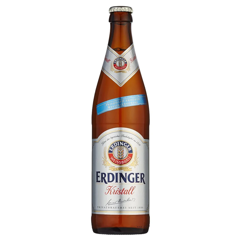 Erdinger Kristall 0,5 l – Kristallweizen, 5,3 % Vol.