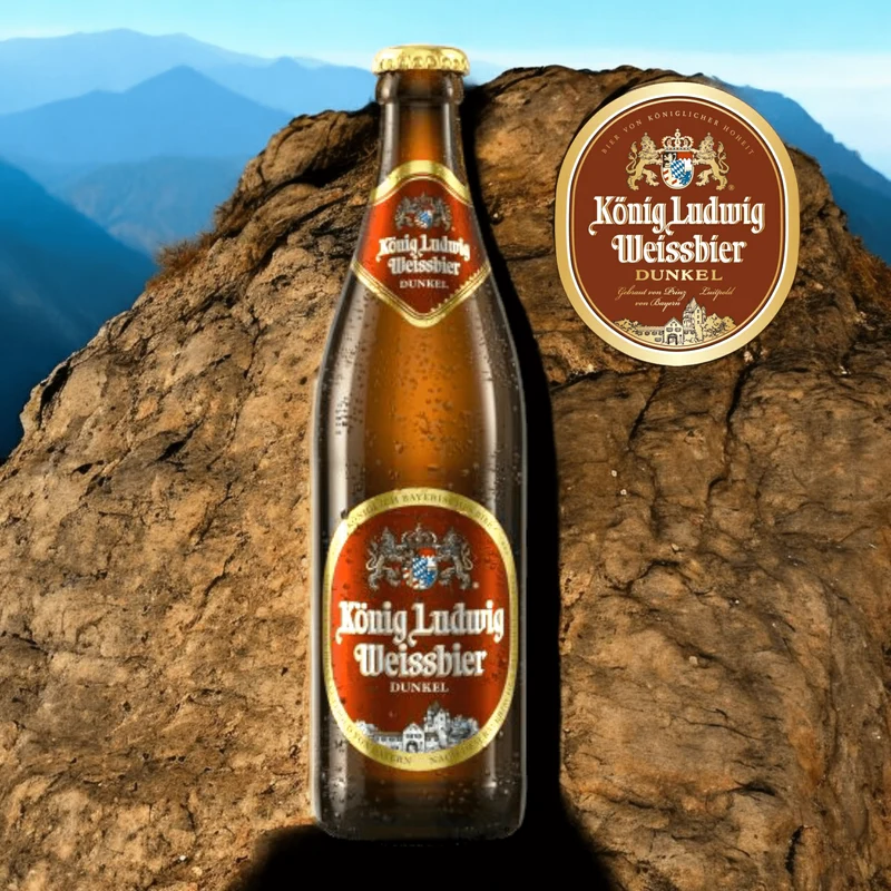 König Ludwig Weissbier Dunkel 0,5l- Der vollmundige Genuss aus Bayern
