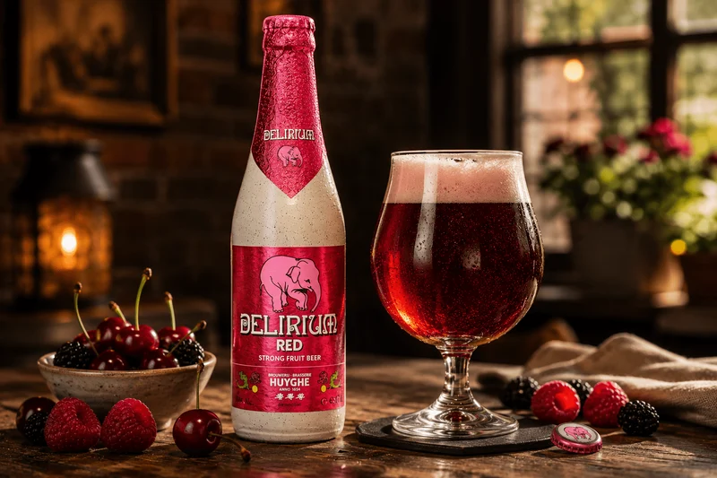 Delirium Red 0,33l – Belgisches Fruchtbier 8,0 % Vol.