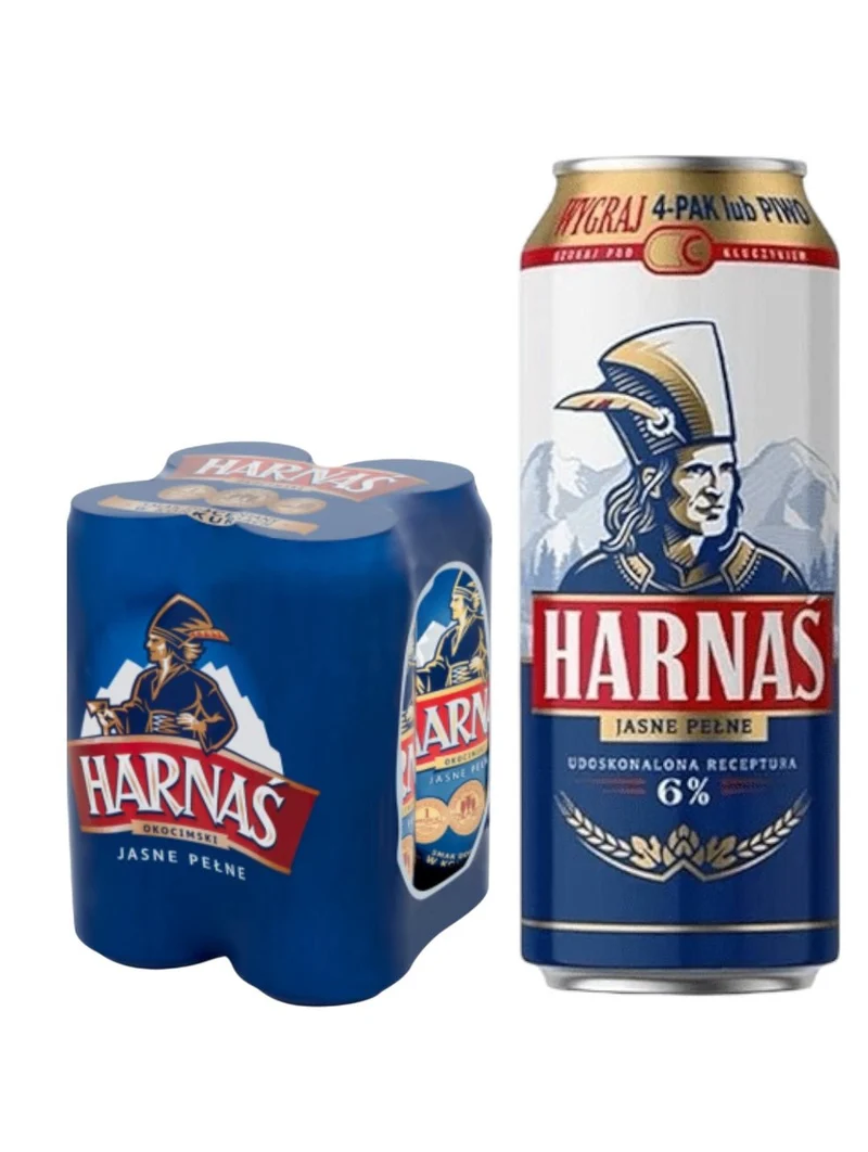 Harnas Jasne Pelne 0,5l– Polnisches Lagerbier 5,8 % Vol.