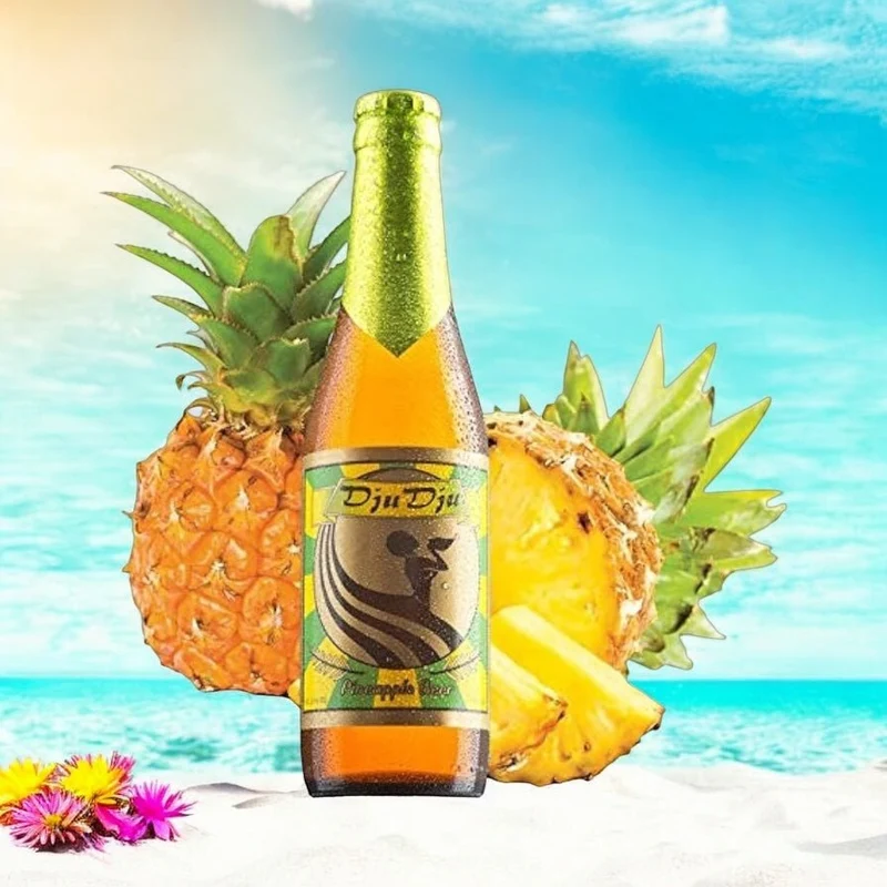 DjuDju Probierset - Fruchtbier aus Afrika je 0,33l- 4 Sorten je eine Flasche