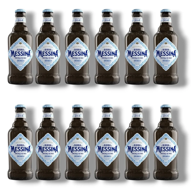 Birra Messina Cristalli di Sale 0,33l – Italienisches Lagerbier mit Meersalz