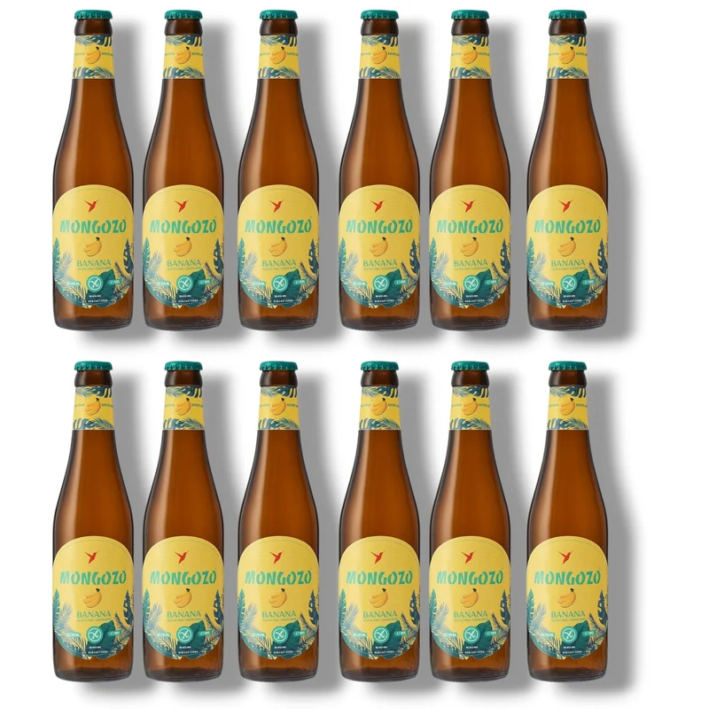 Mongozo Banana 0,33 l – Glutenfreies Fairtrade-Bananenbier 4,5 % Vol.