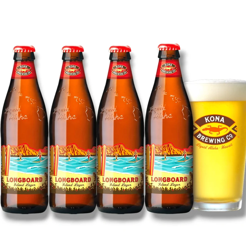 Kona Longboard Island Lager 0,35 l – Mildes Lagerbier mit tropischem Flair 4,6% Vol.
