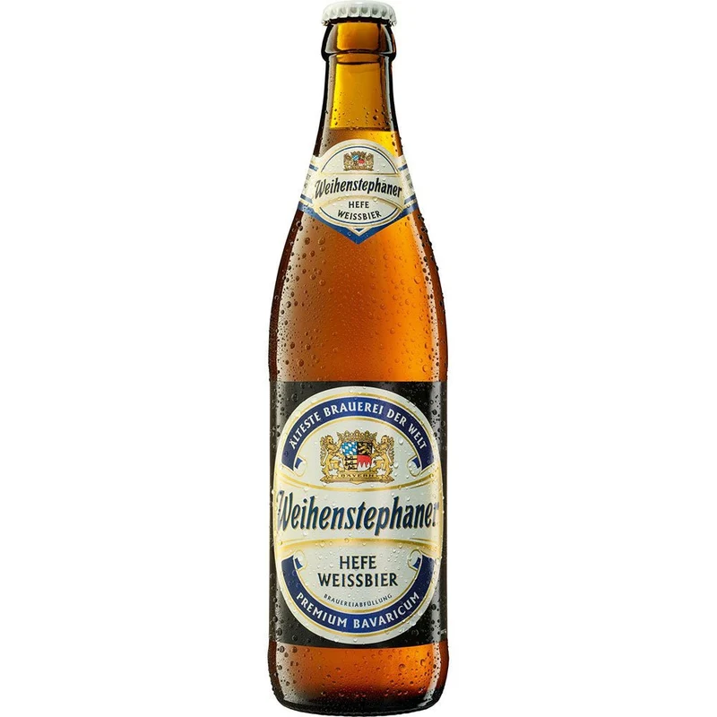 Weihenstephaner Hefeweissbier 0,5l - Hell mit 5,4% Vol.