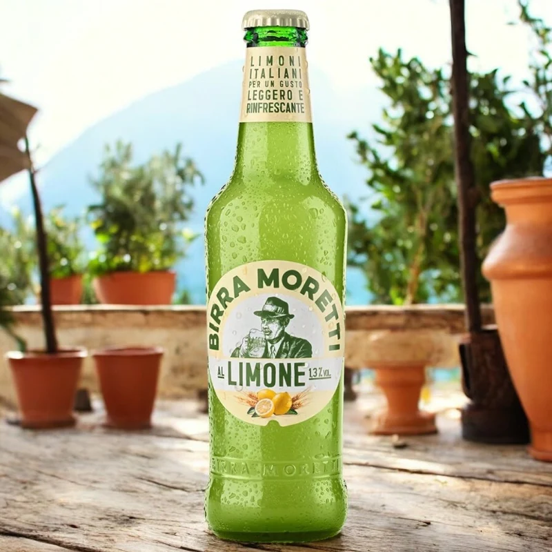 Birra Moretti Limone 0,3l -Erfrischendes italienisches Radler mit 1,3 % Vol.