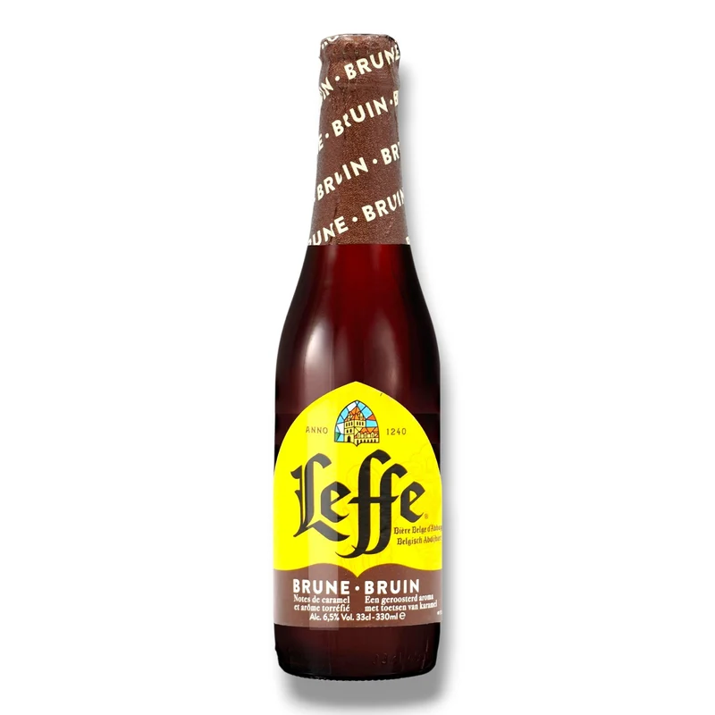 Leffe Brune 0,33 l – Dunkles belgisches Abteibier 6,5 % Vol.