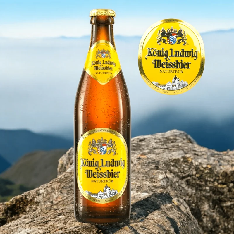König Ludwig Weissbier Naturtrüb 0,5l-Der bayerische Klassiker in seiner besten Form