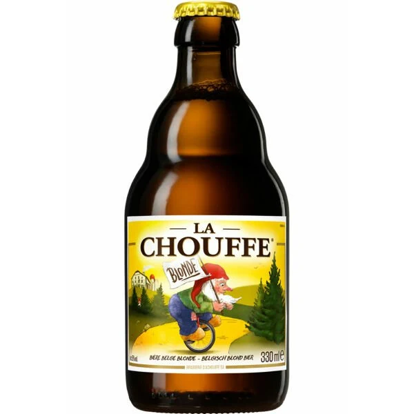 La Chouffe Blonde 0,33l- ungefiltertes blondes Bier aus Belgien mit 8%Vol.