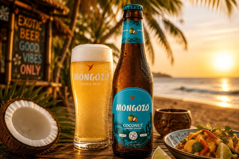 Mongozo Coconut 0,33l - Glutenfreies Fairtrade-Bier 3,6% Vol.