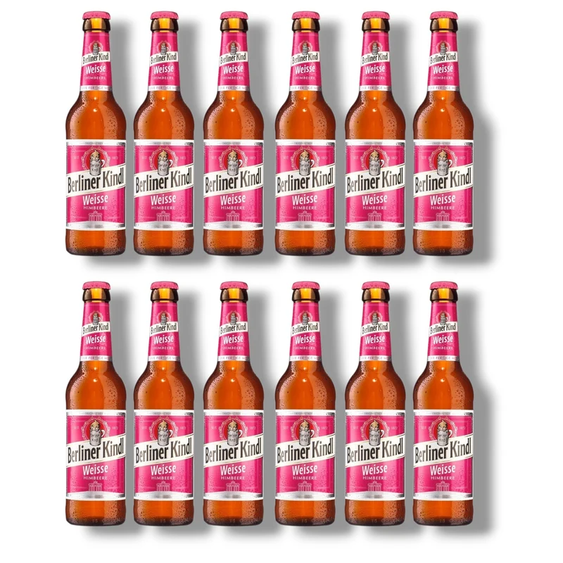 Berliner Kindl Weisse Himbeere 0,33l – Berliner Bierspezialität 3,0% Vol.